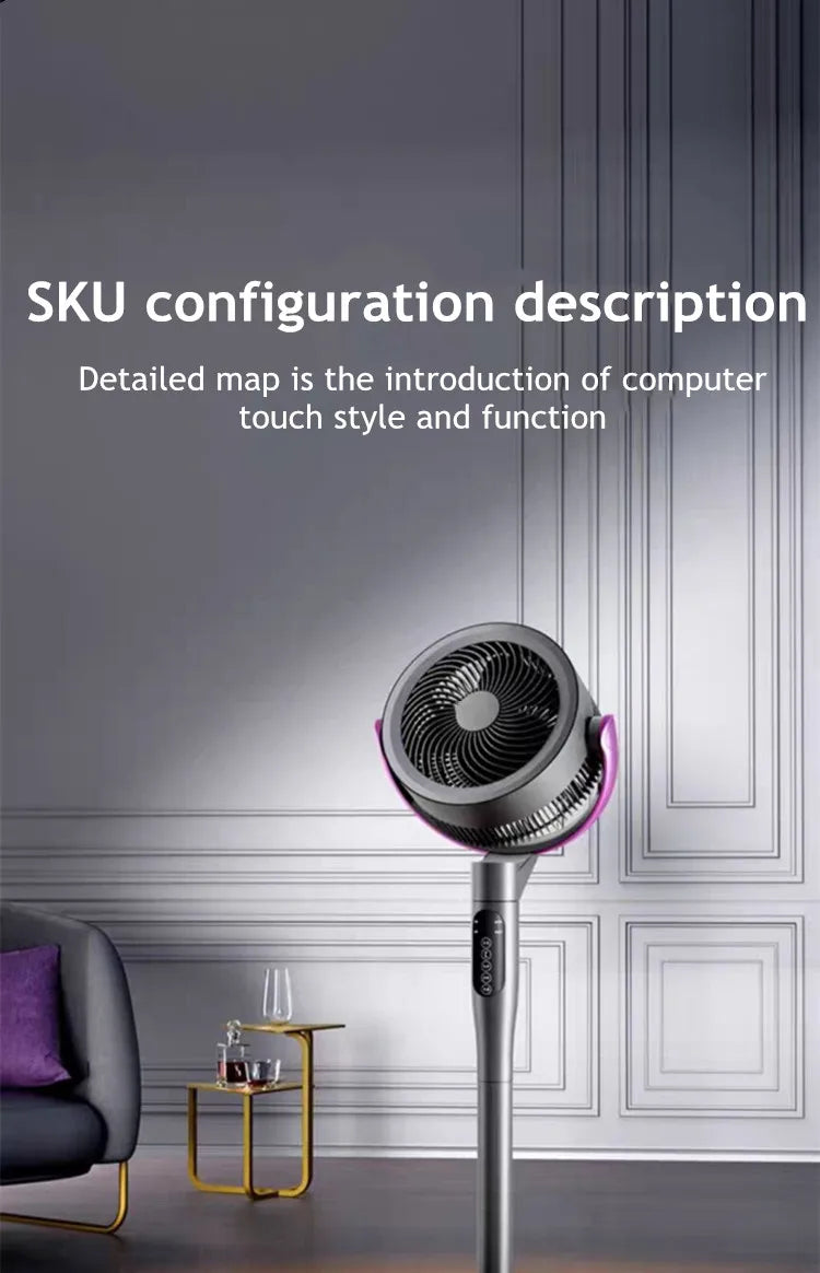 Air Circulation Floor Fan with Oscillation