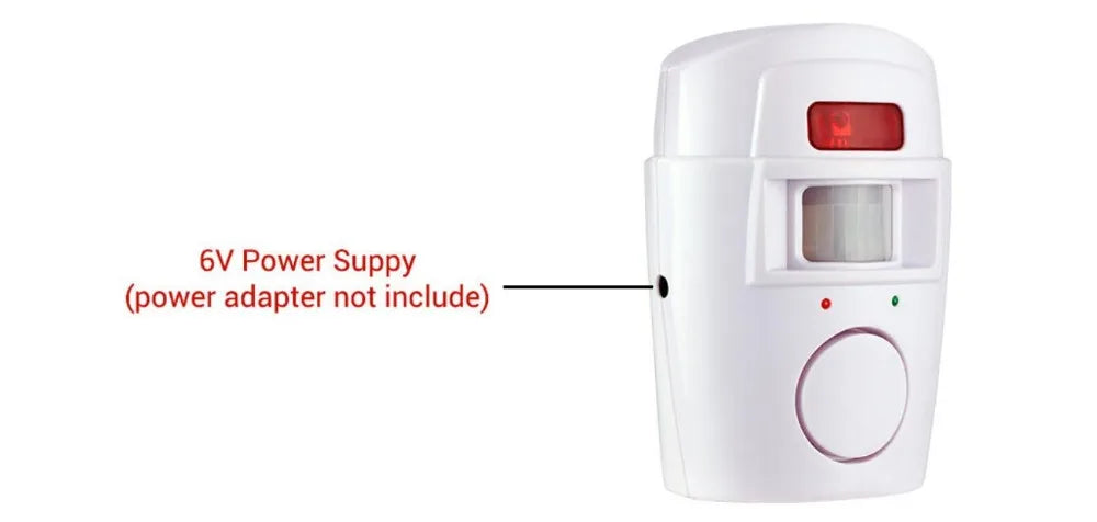 Wireless IR Motion Sensor Alarm with Remote