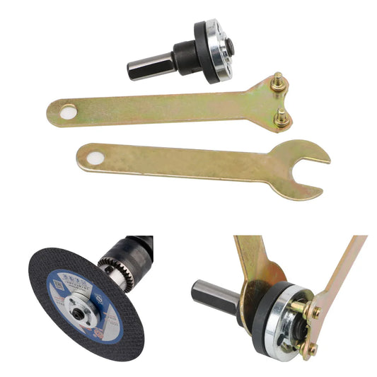 10mm Drill to Angle Grinder Adapter – Cutting & Polishing Rod Set