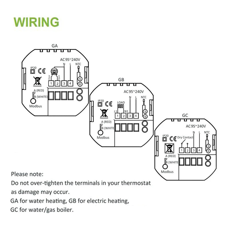 WiFi Smart Colorful Screen Room Thermostat