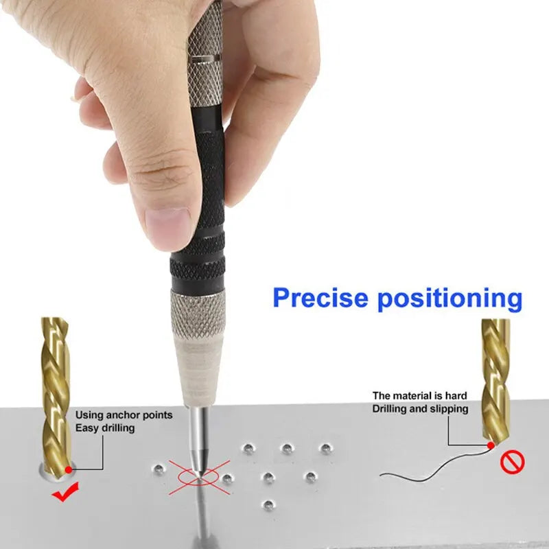Spring Type Automatic Center Punch Locator.