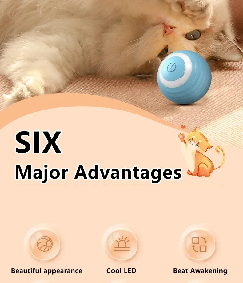Smart Rolling Interactive Cat Toy Ball