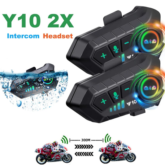 Kebidumei YP10 Bluetooth 5.3 Motorcycle Intercom