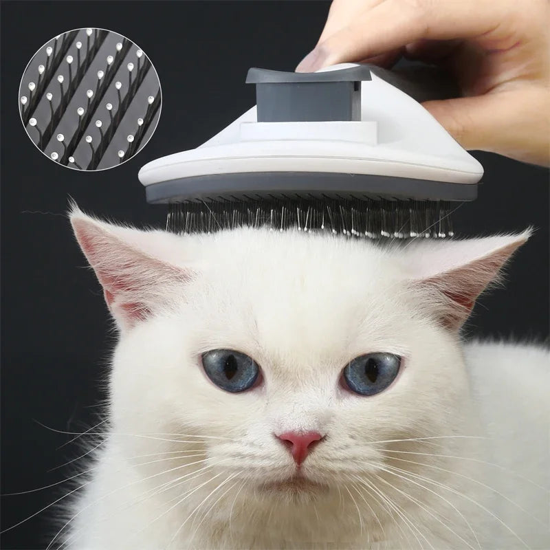 Automatic Pet Hair Removal Grooming Comb