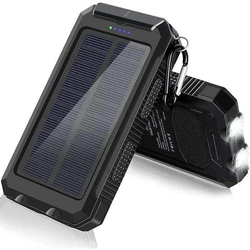 Solar Power Bank 20000mAh with LED Light