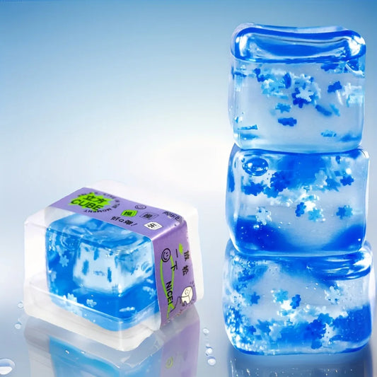 Squishy Ice Cube Stress Ball for Anxiety Relief