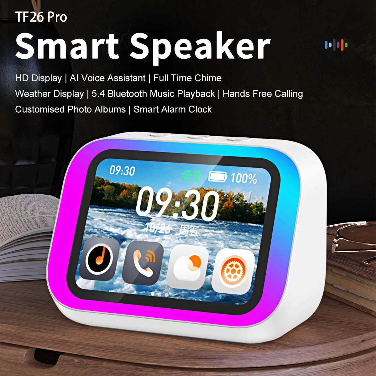 Smart Bluetooth Speaker with Weather Display