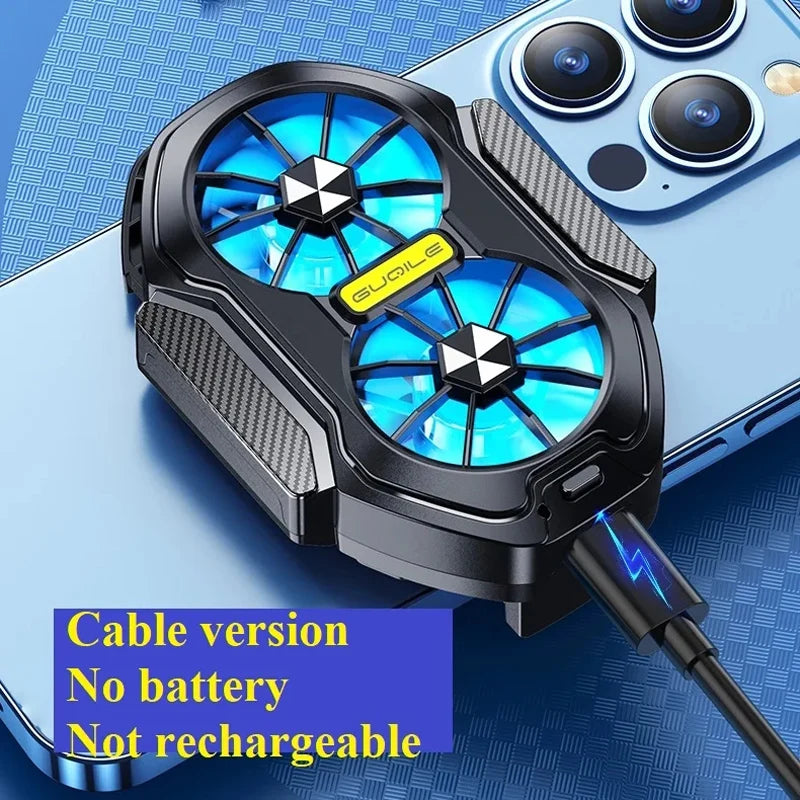 Dual Fan Rechargeable Mobile Phone Cooler