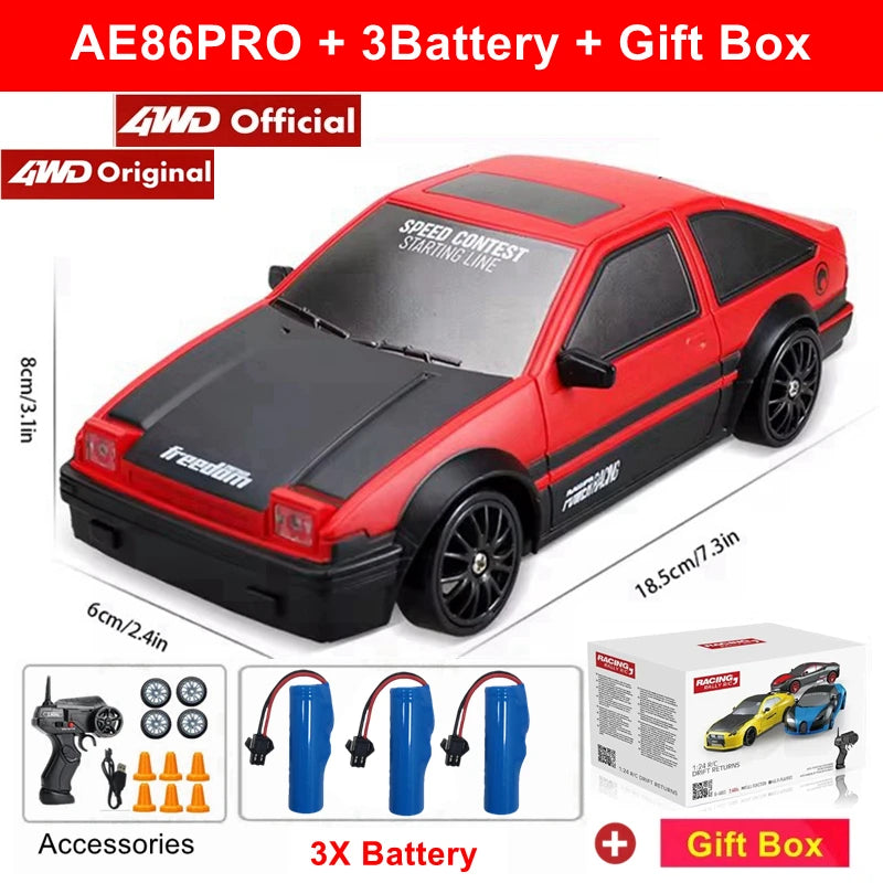2.4G Drift RC Car – 4WD Remote Control Racing Toy
