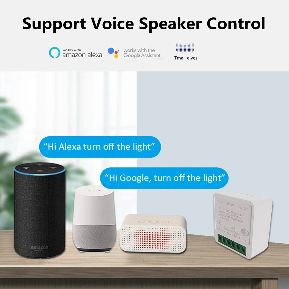 WiFi Smart Switch App Remote Voice Control Double Control Wireless