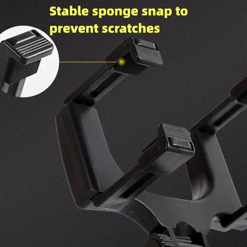 Foldable Rearview Mirror Car Phone Holder