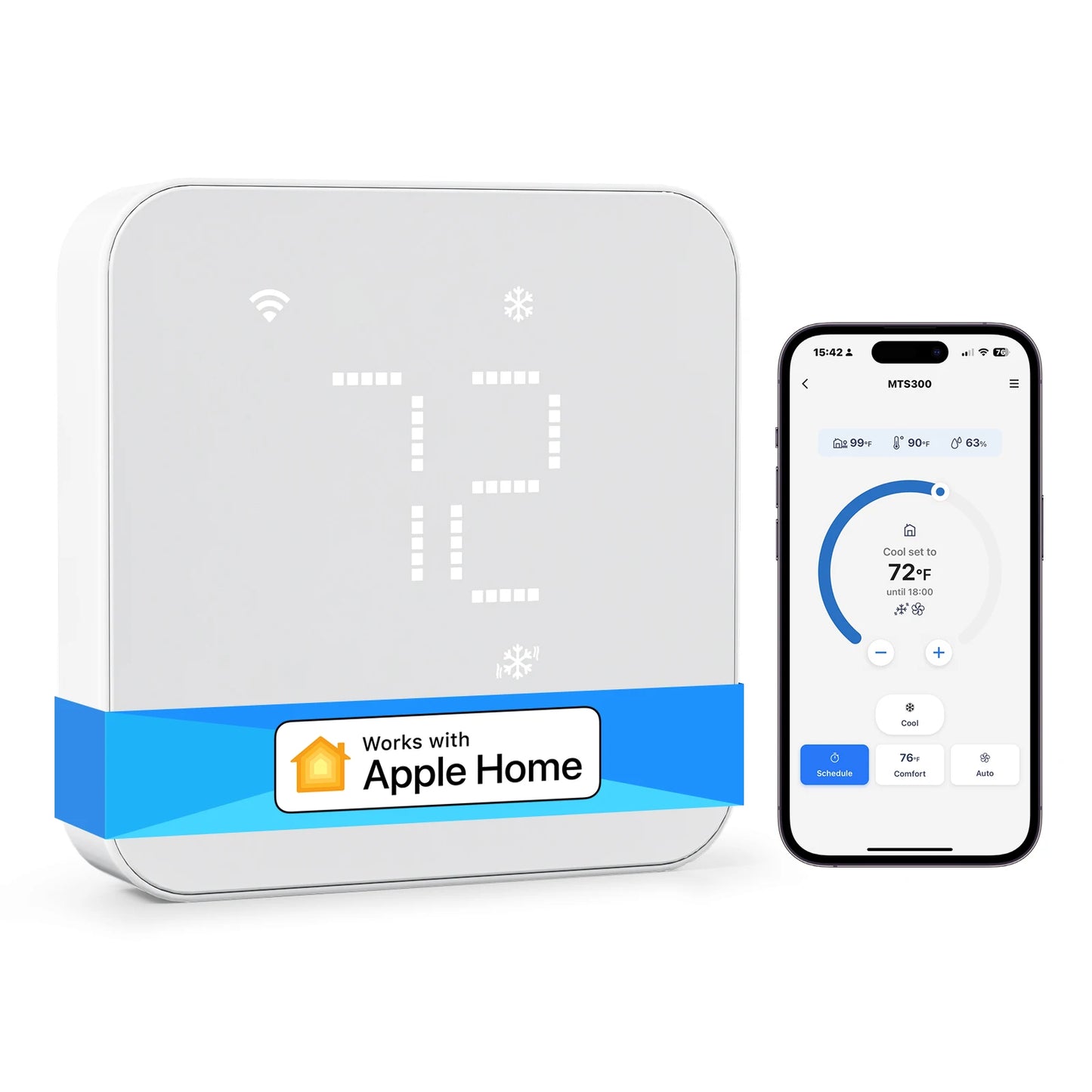 Meross Matter Smart Wi-Fi Thermostat Alexa Compatible