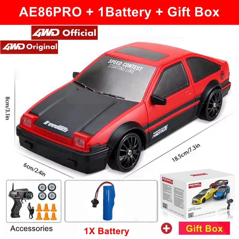 2.4G Drift RC Car – 4WD Remote Control Racing Toy