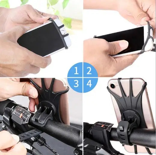 Silicone Bike Phone Holder for MTB & Motorcycles
