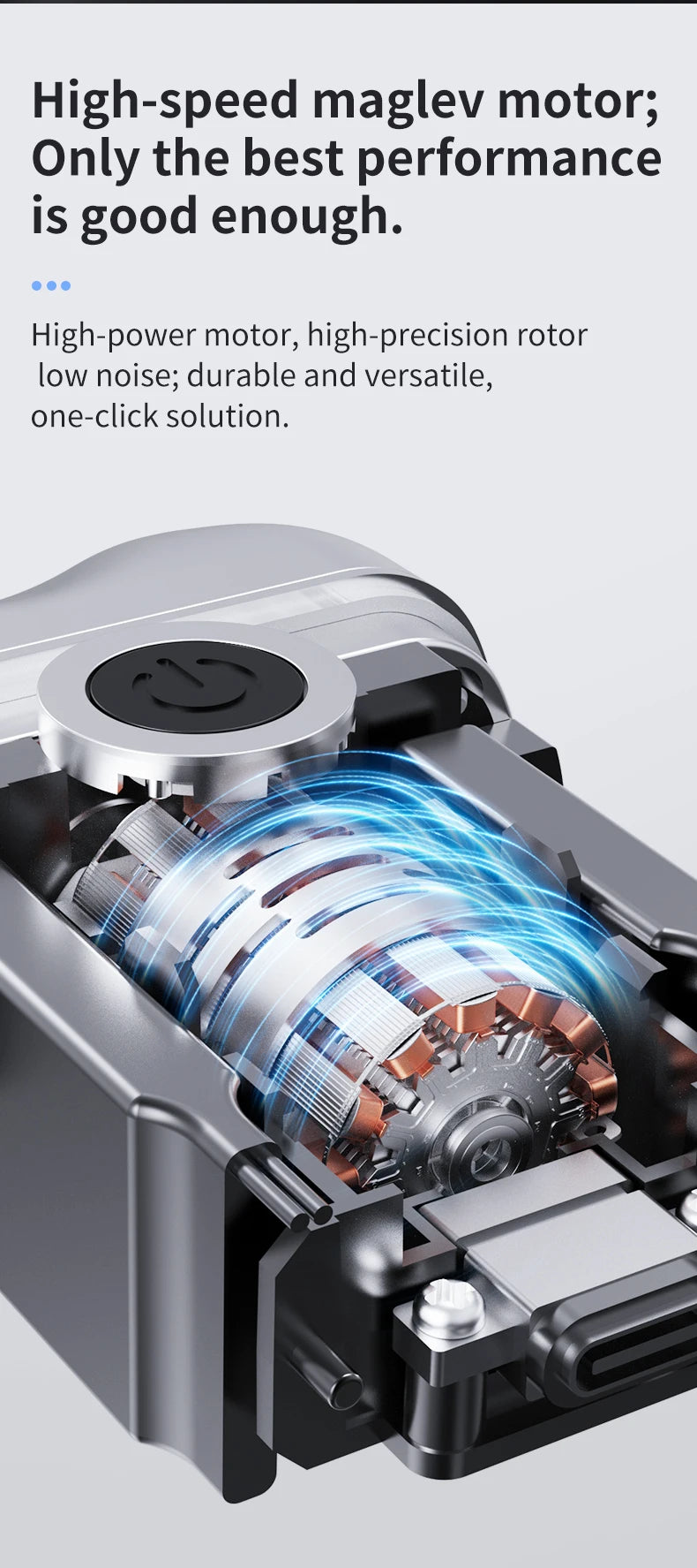 Electric Smart Rechargeable Dual Blade Shaver