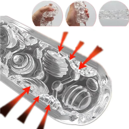 Transparent Soft Masturbator Cup for Men