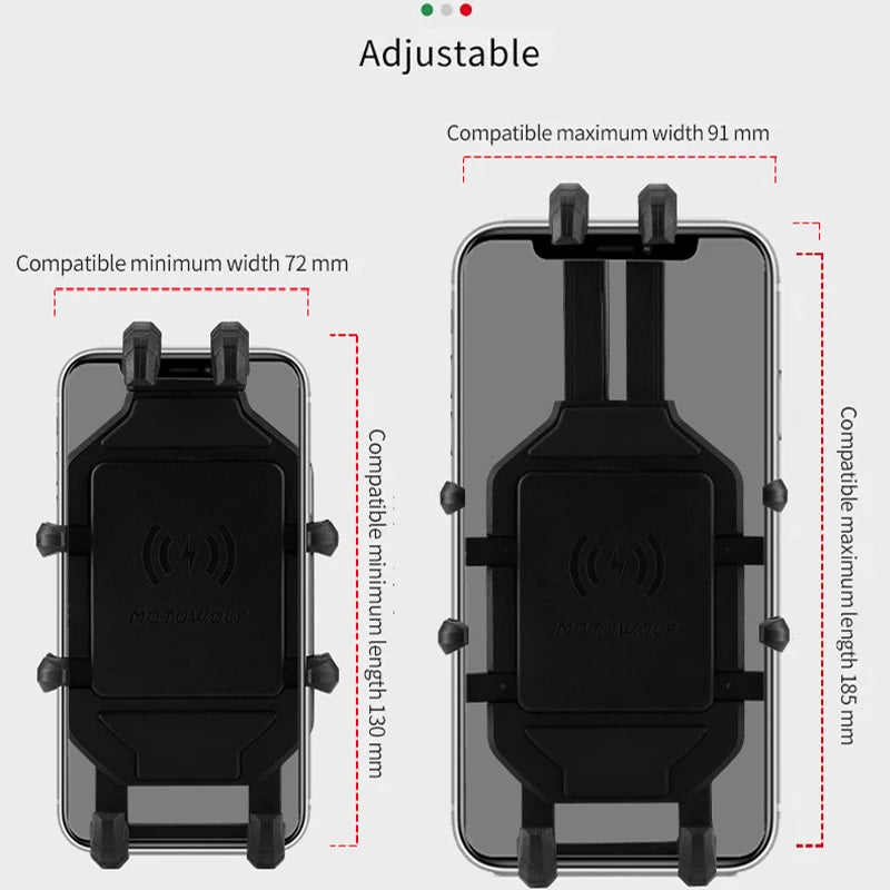 Motorcycle Wireless Charging Phone Mount