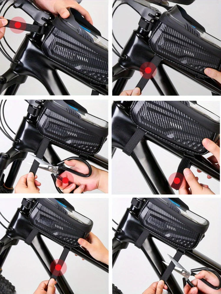Waterproof Bicycle Top Tube Frame Bag – Hard Shell