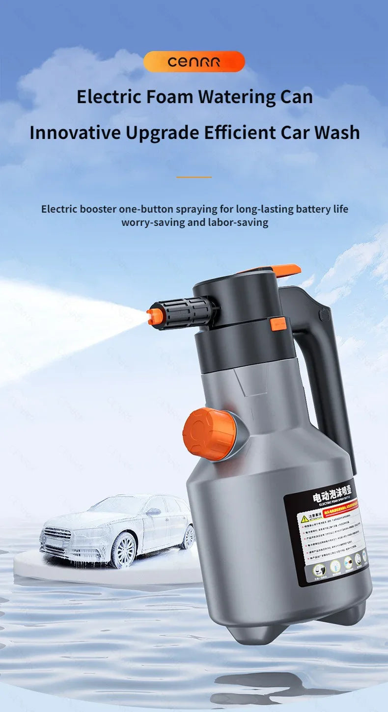 CENRR Electric Foam Sprayer – Power Foam at the Push of a Button!