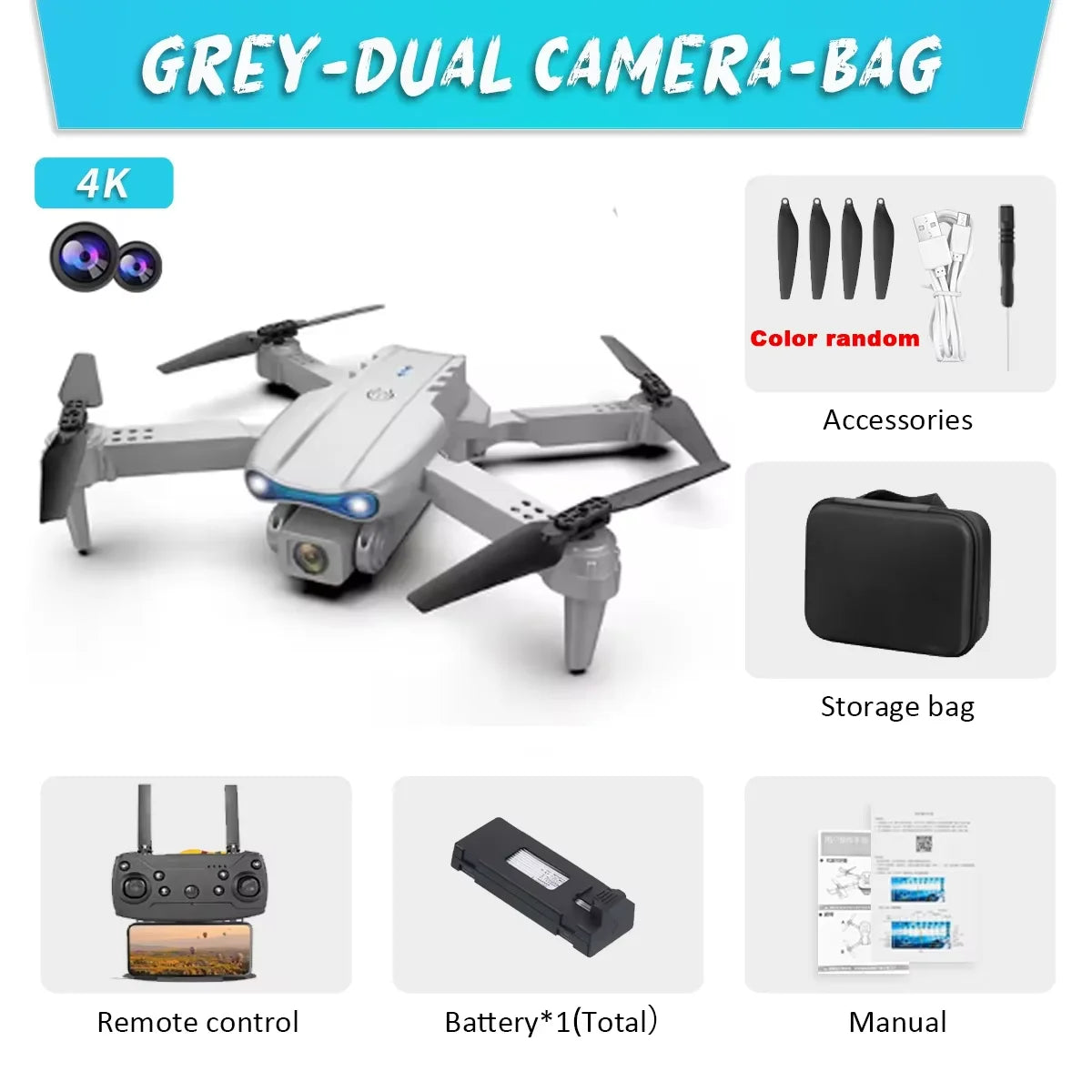 E99 Pro Drone Quadcopter Remote Control Handle Four Axis