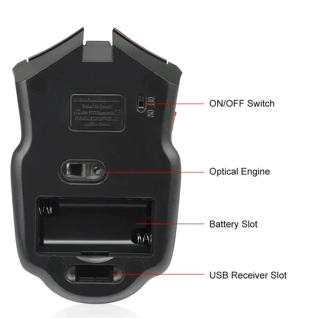 2.4G Wireless Gaming Mouse 1600DPI