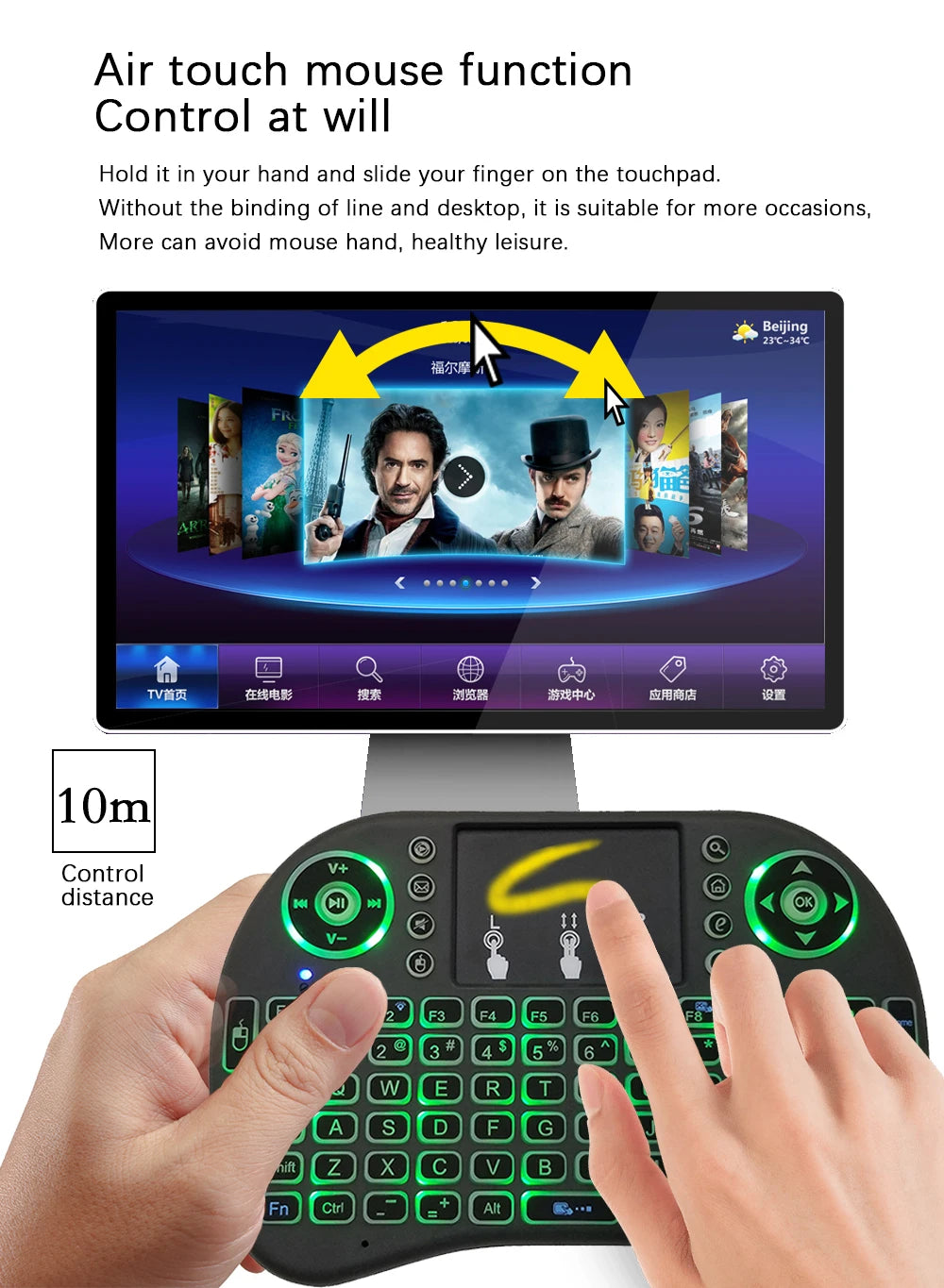 i8 2.4G Air Mouse Keyboard – Control Everything, Wirelessly!