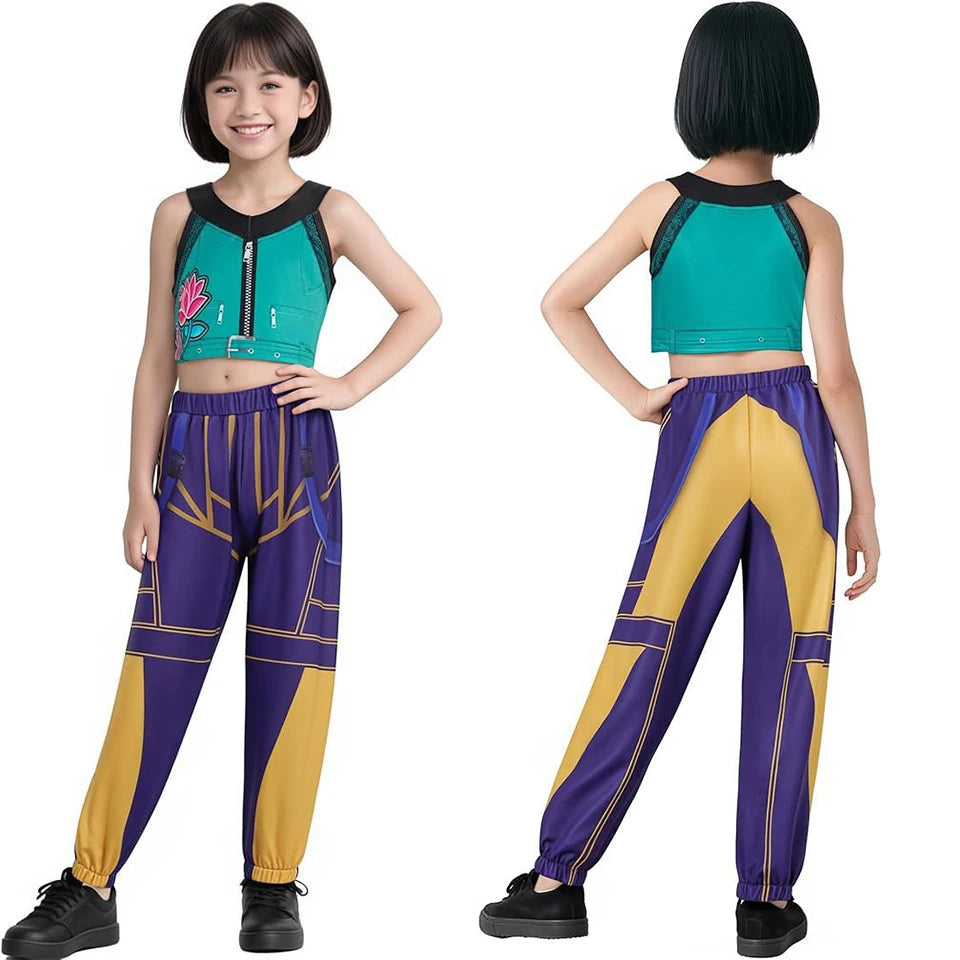 KPop Demon Hunters Cosplay Costume for Girls – Halloween Outfit