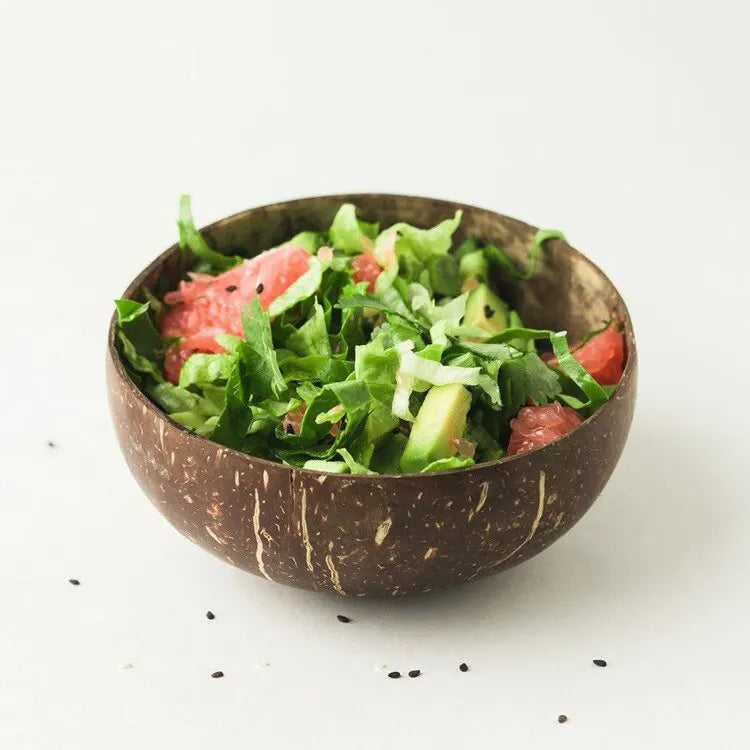 Natural Coconut Bowls for Serving & Salad