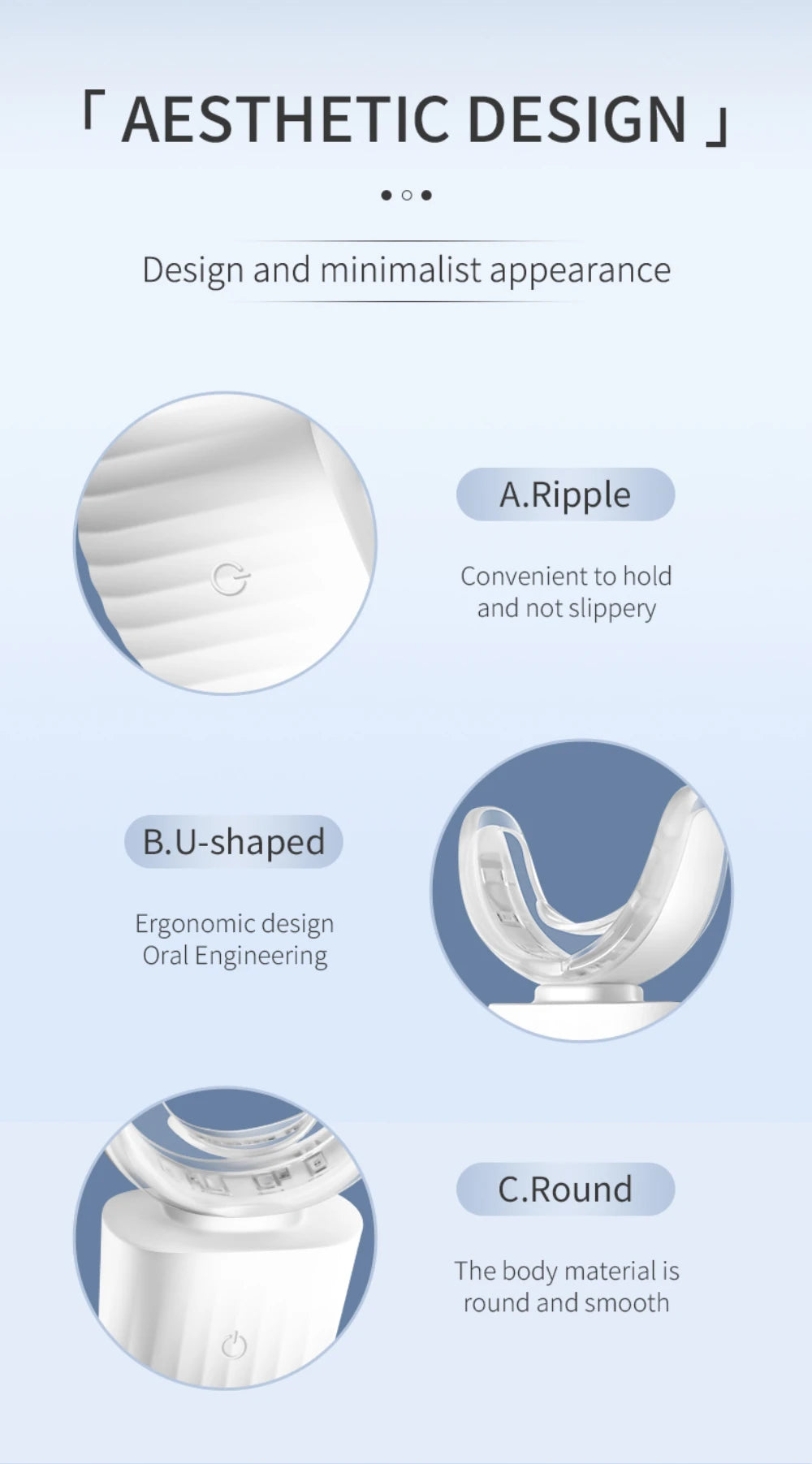 360° Smart U-Shaped Electric Toothbrush