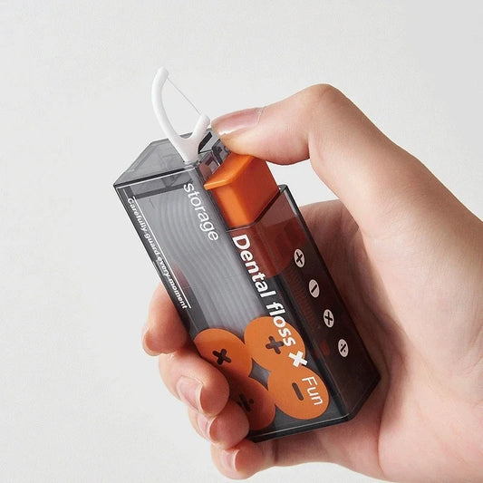 Portable Floss Dispenser Includes, Automatic Ejectable Floss