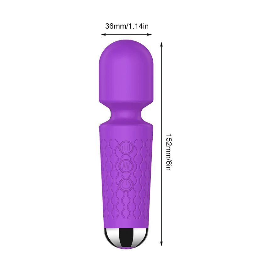 20 Modes AV Stick Clit Vibrator for Women