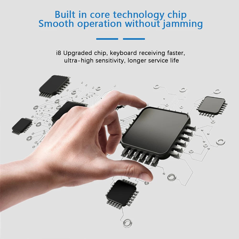 i8 2.4G Air Mouse Keyboard – Control Everything, Wirelessly!