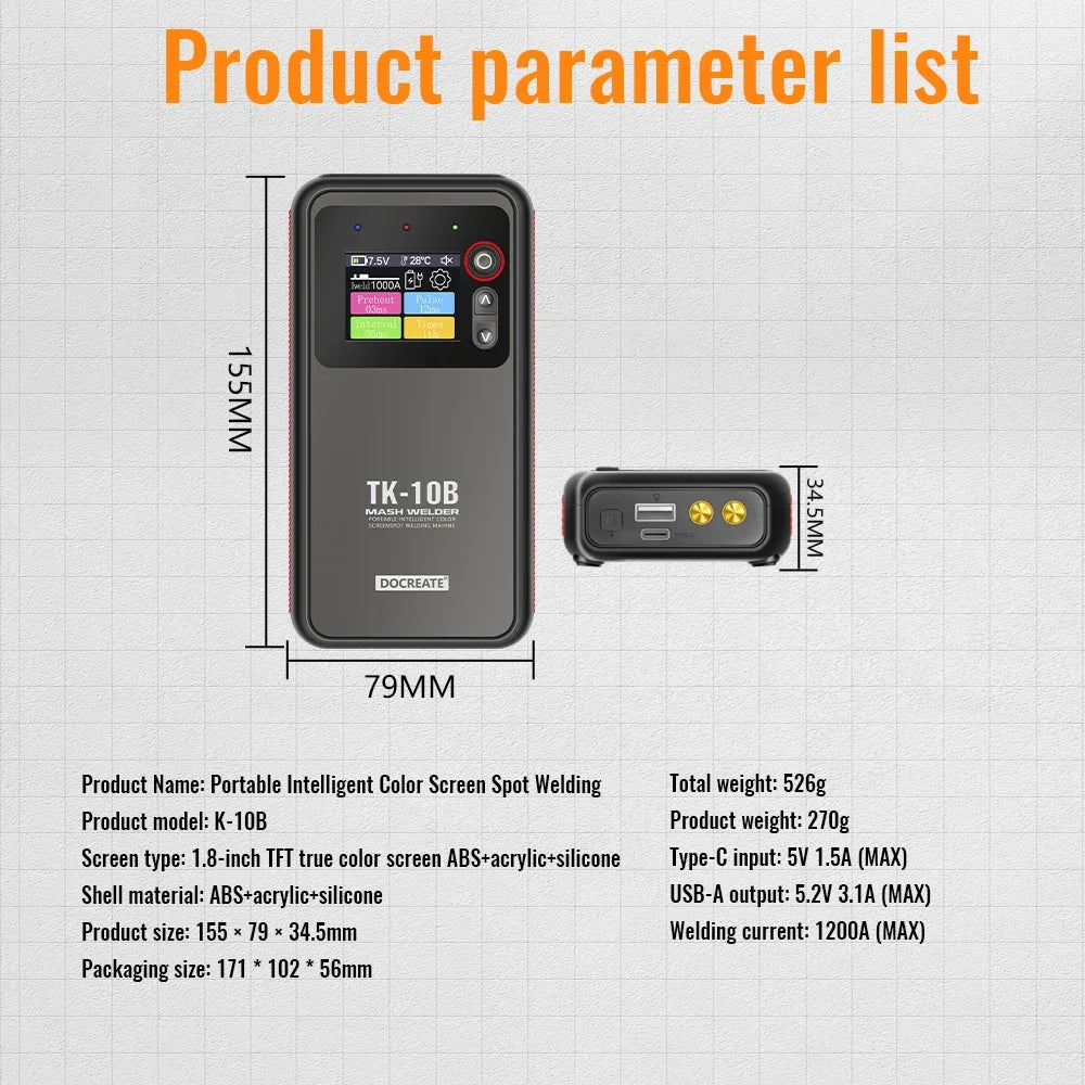 Smart Dual-Pulse Spot Welder & Power Bank