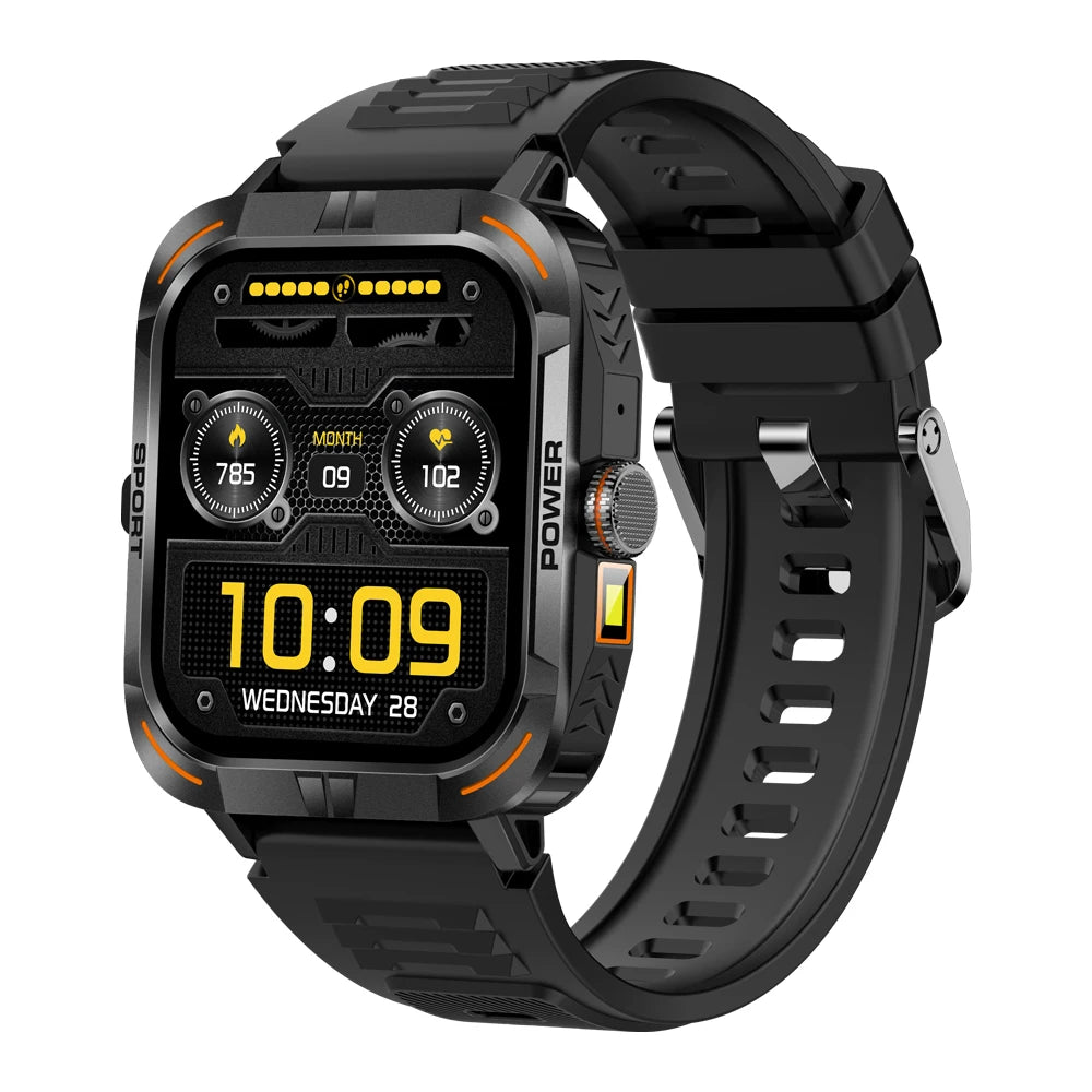 AMOLED Smart Watch with Flashlight & Compass