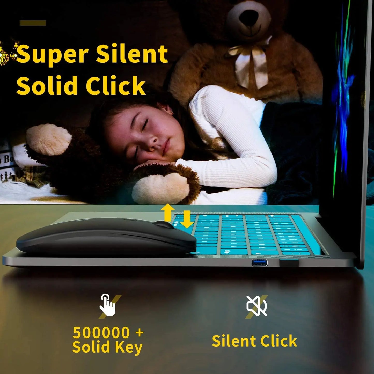 Level up with a quiet, wireless gaming mouse!