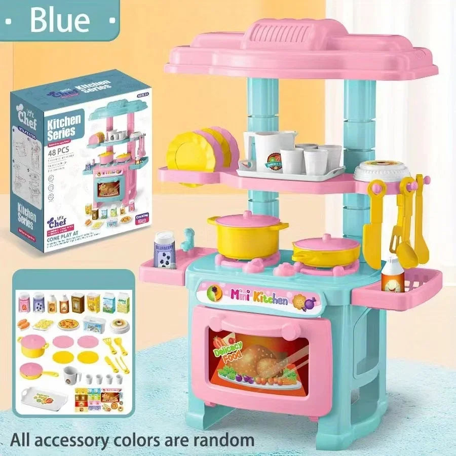 Mini Kitchen Playset for Kids Cooking Fun