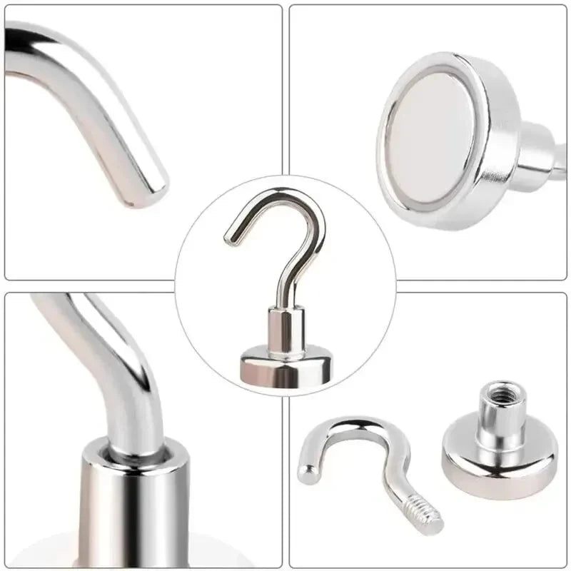 10PCS Strong Magnetic Hooks for Storage