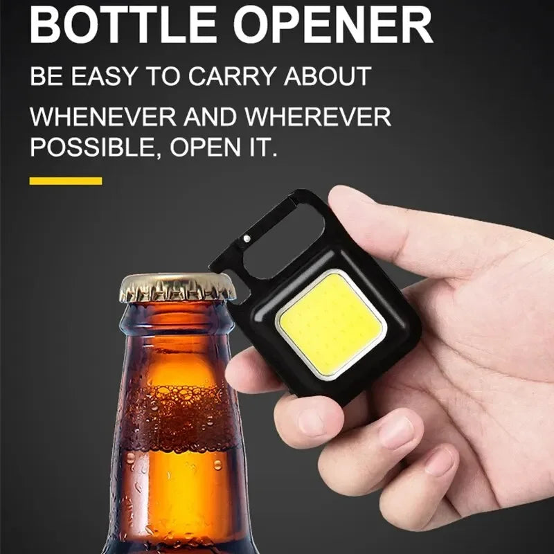 Mini COB Keychain Flashlight with 4 Modes - Clickilix