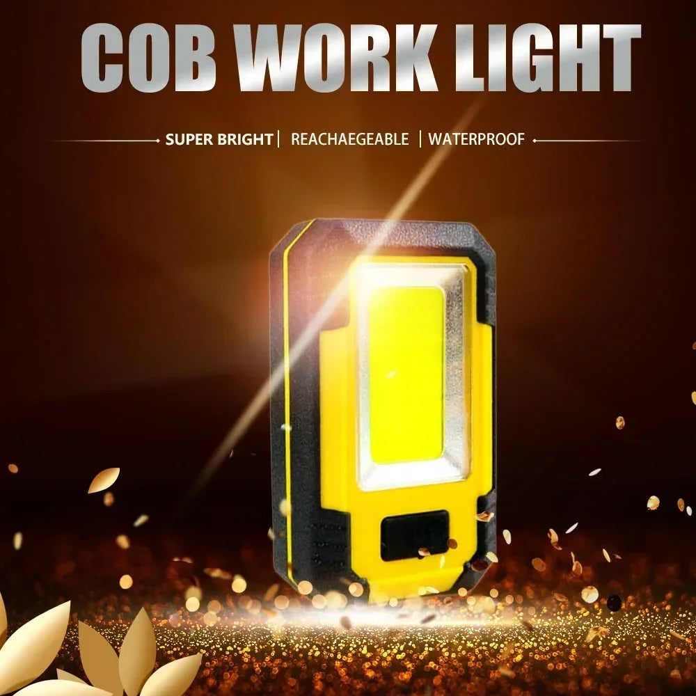 Rechargeable LED Flashlight & Work Light with Power Bank