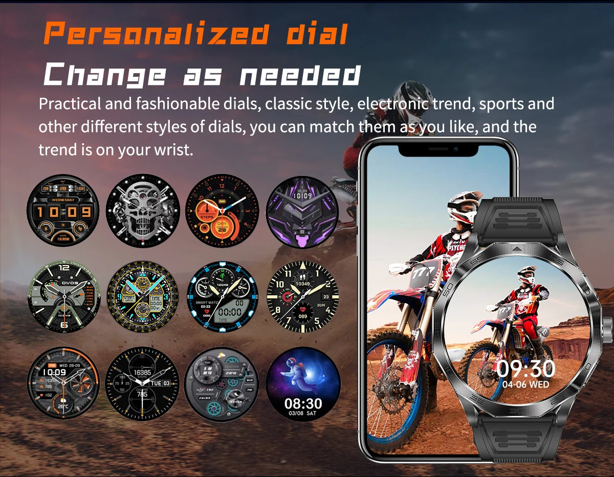HD Smart Watch with Wireless Calls & Health Tracking