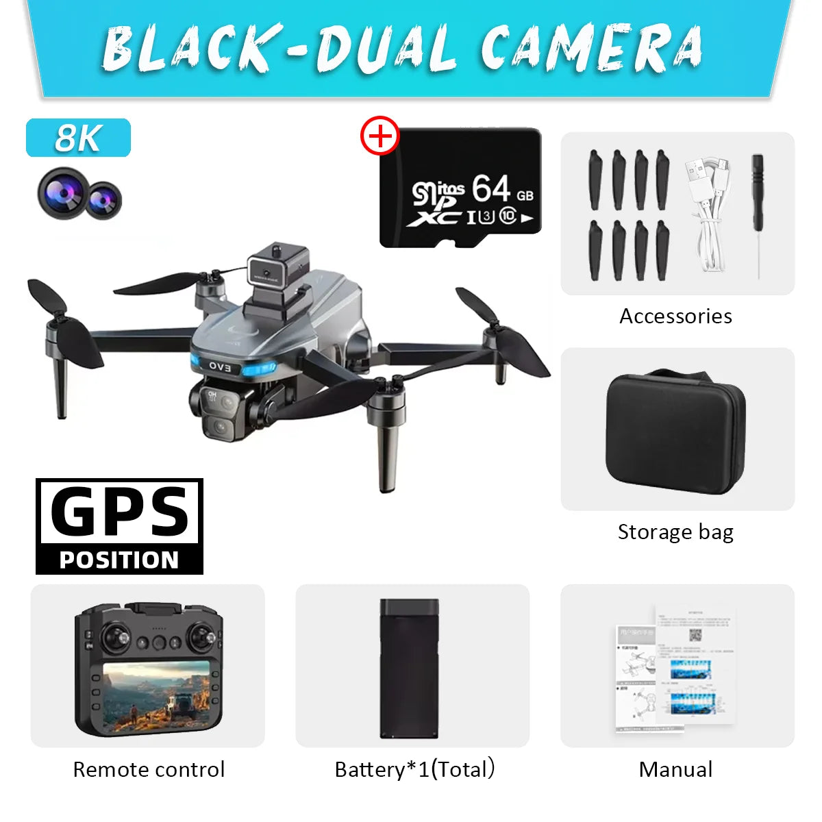 New SG901 MAX GPS Drone Professional 8K Camera Aerial FPV Brush Avoiding Obstacle