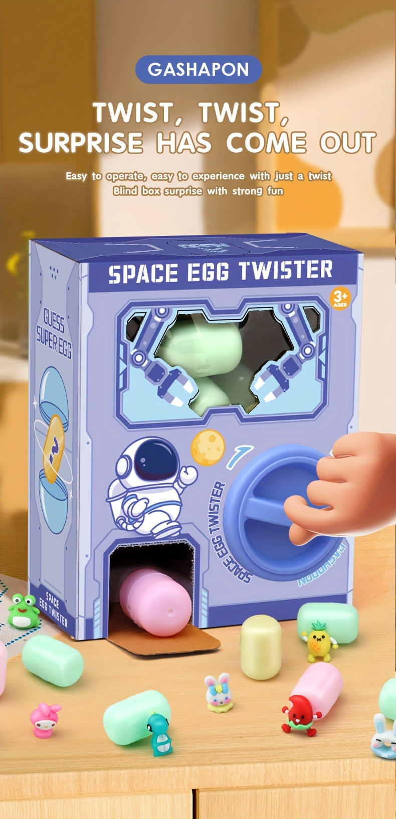 Gacha Machine Toy with 6 Surprise Mini Dolls