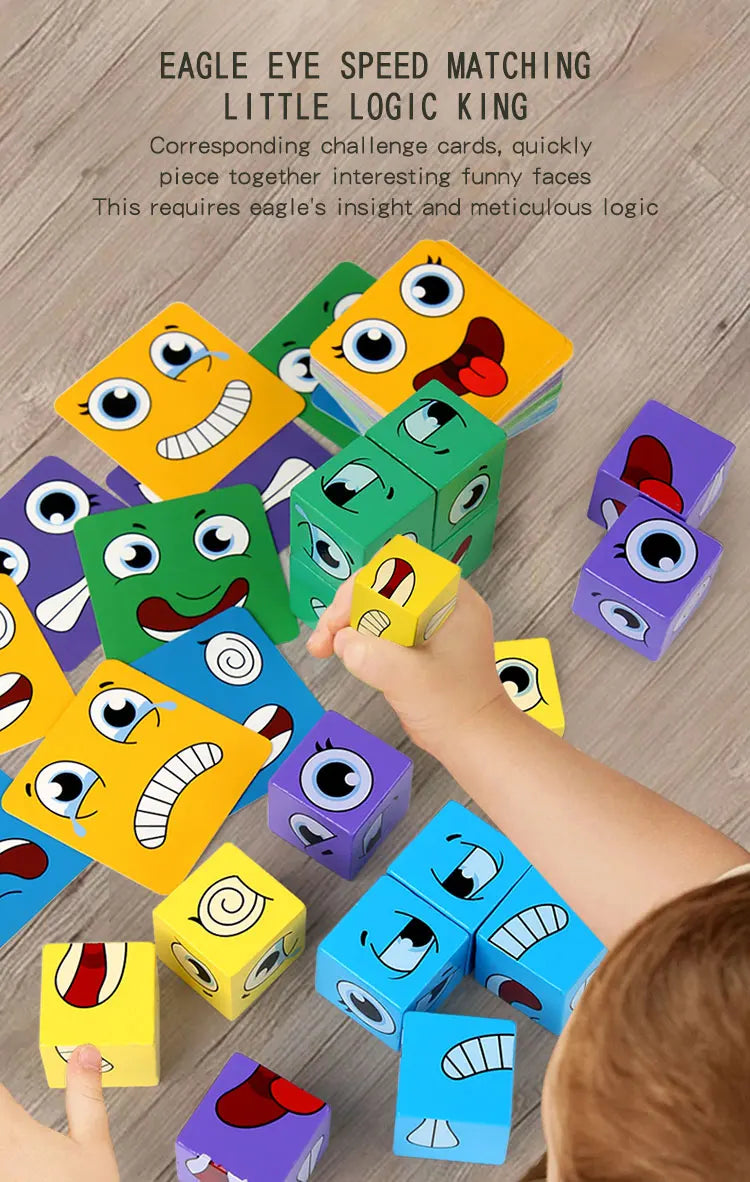 Kids Emotion Face Puzzle – Match, Think, Express & Play!
