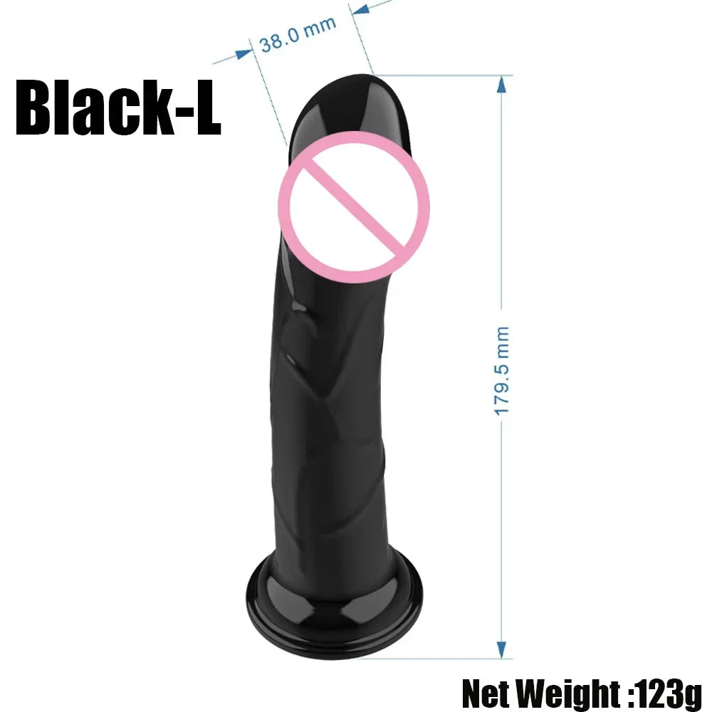 Double Strap-On Dildo with Elastic Harness