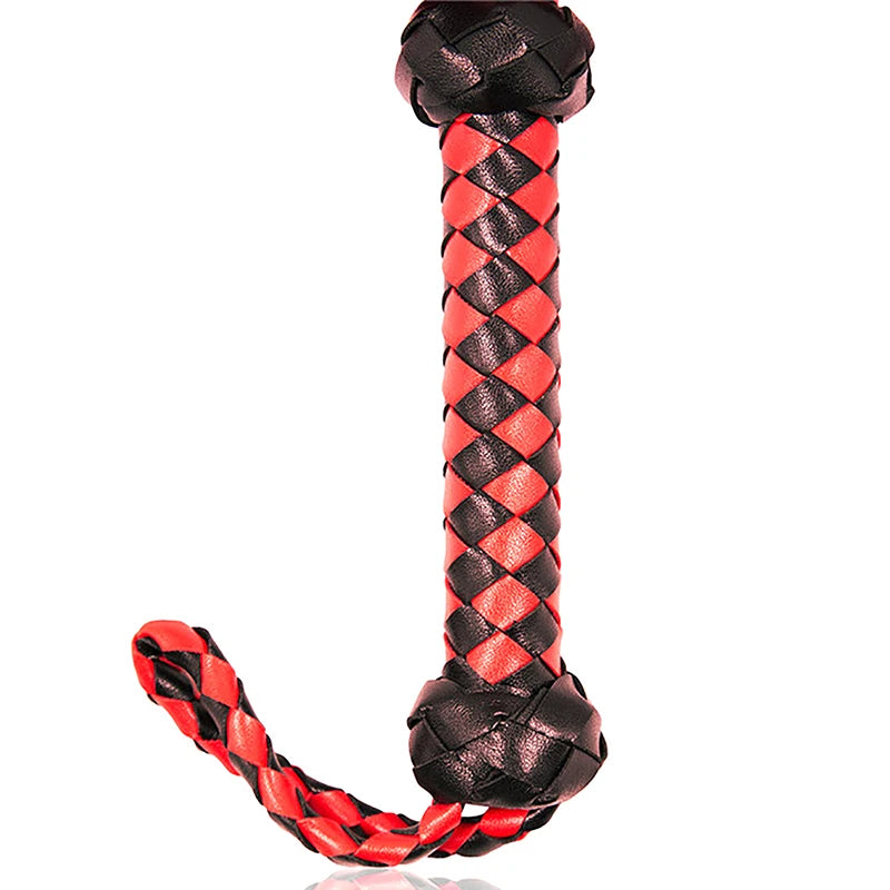 Faux Leather Horse Riding Whip for Training & Play