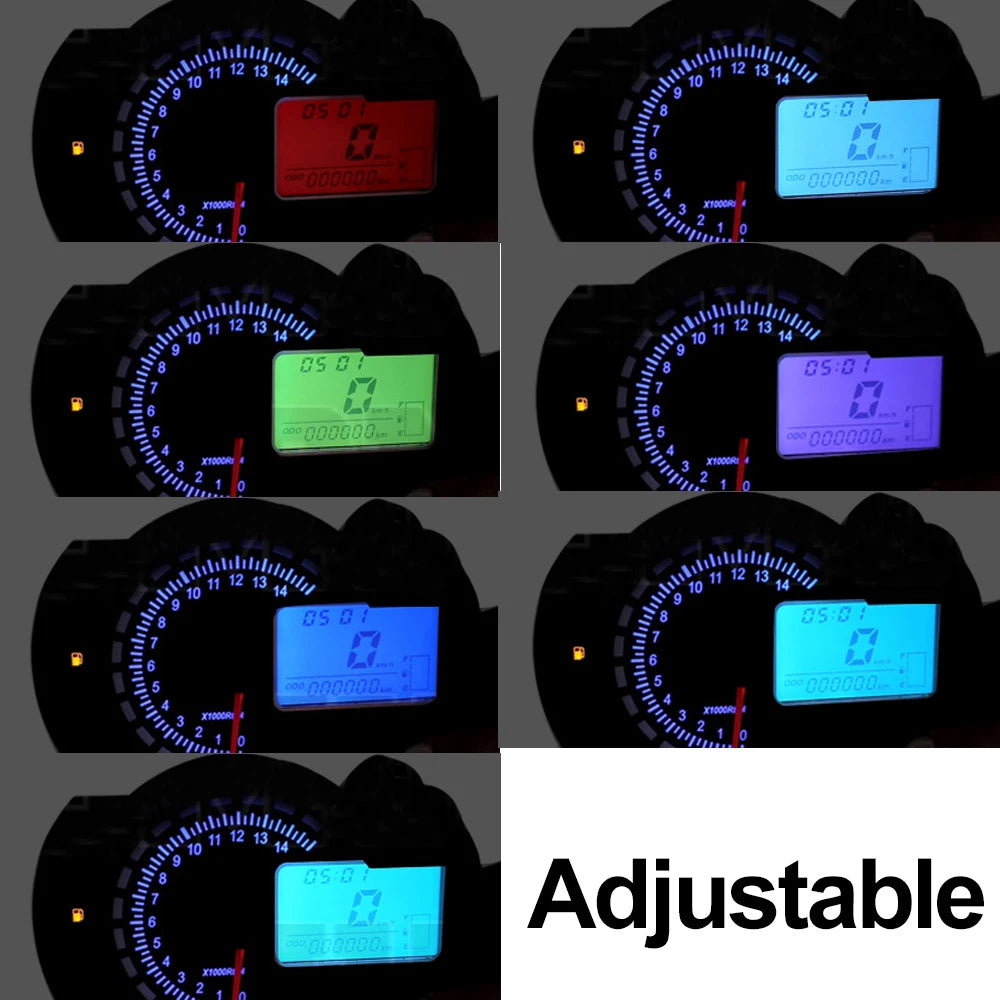 Digital LCD Motorcycle Speedometer 299KM/H Max