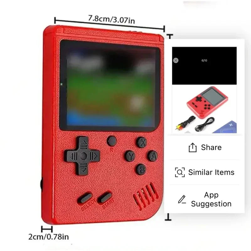 Retro Handheld Game Console – 400 Classic Games & TV Connection!