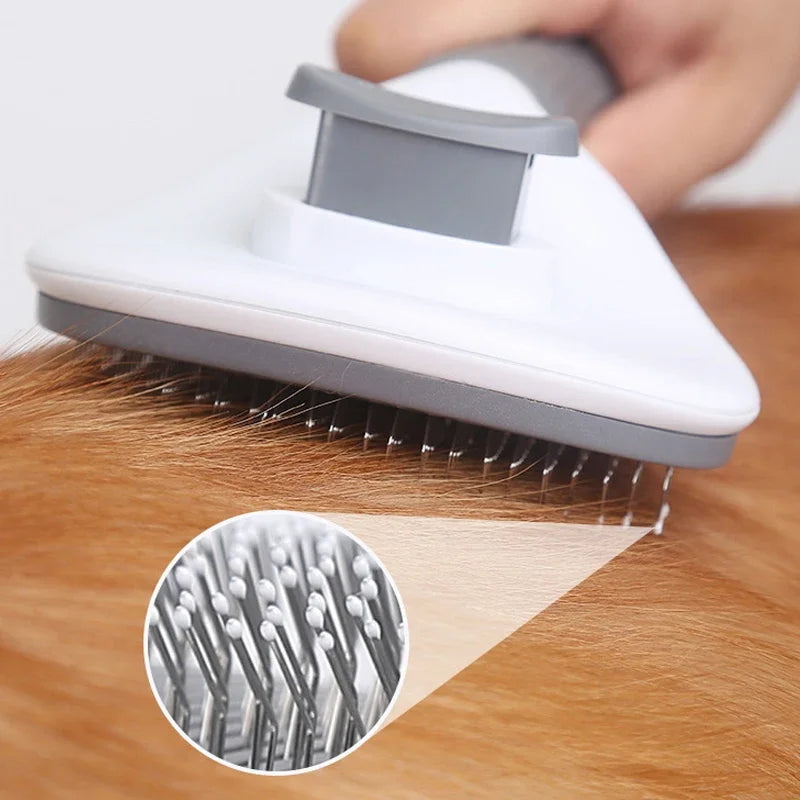 Automatic Pet Hair Removal Grooming Comb
