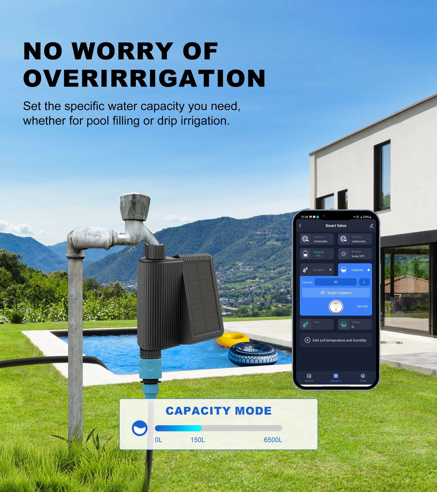 Solar WiFi Smart Water Timer Automatic Irrigation