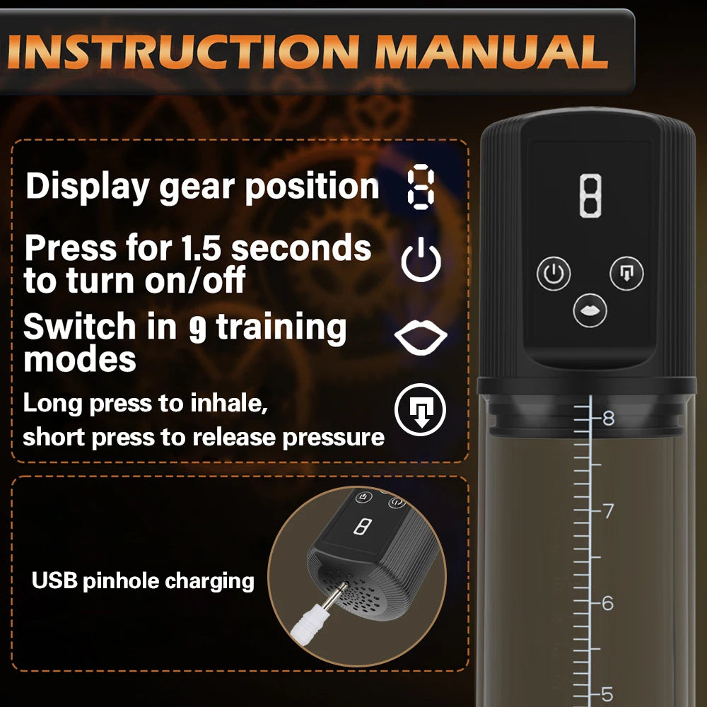 Electric Penis Enlargement Pump with Vibration